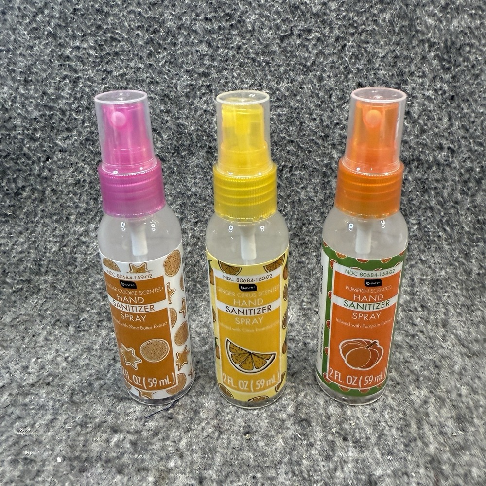 B.Pure Hydrating Hand‎ Sanitizer Spray, Assorted Scents